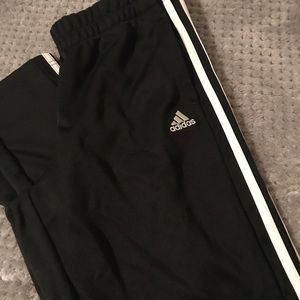 Adidas black track pants